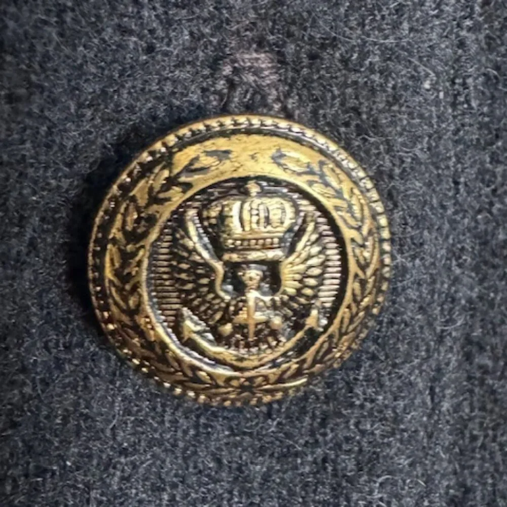 Double D Ranch Wear Blue Wool appliqued Vest, no size tag, assume XS - Picture 4 of 9